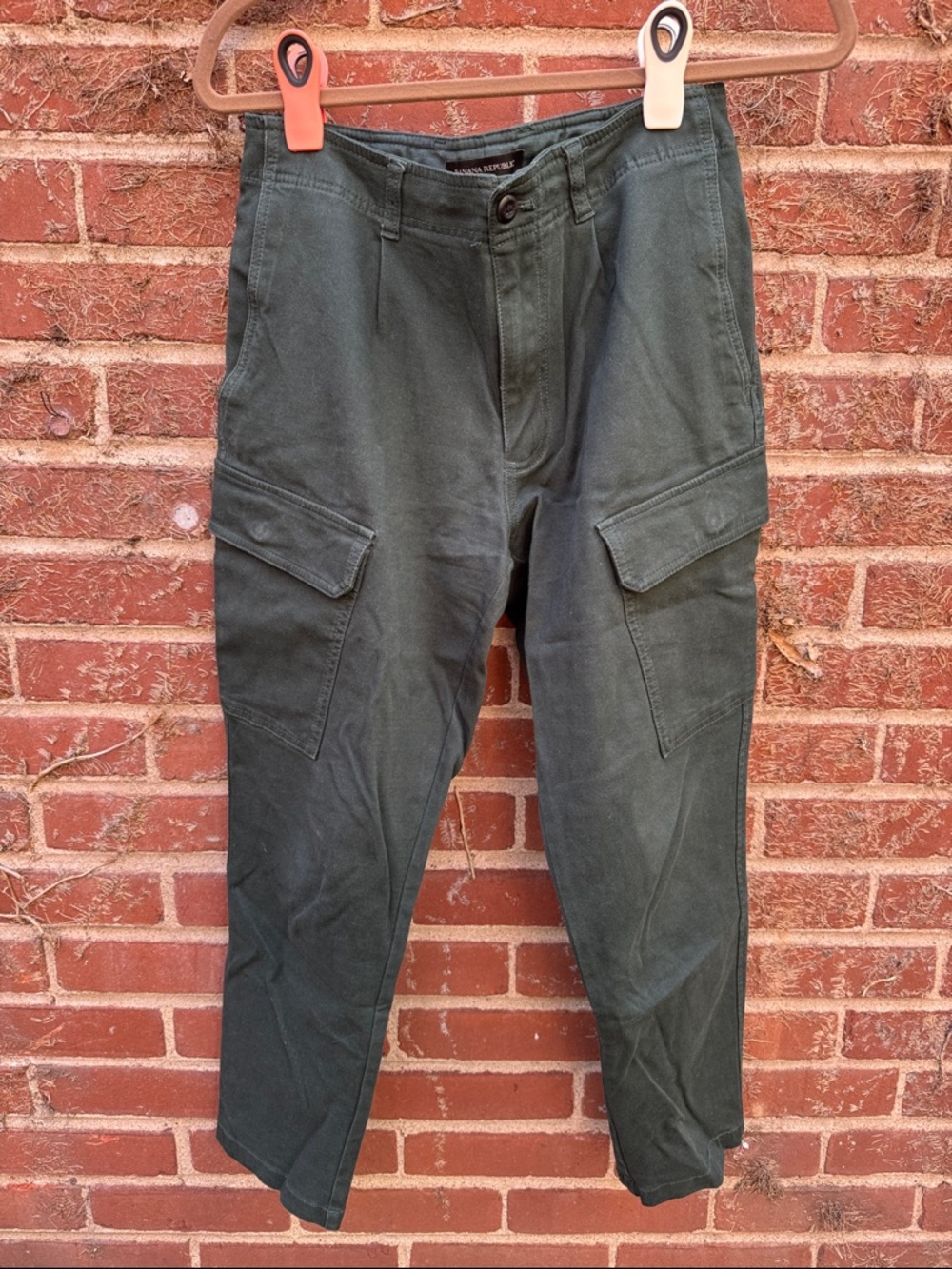 Banana Republic Dark Olive Green Cargo Pants